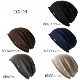 Skullies & Beanies Charm Slouchy Summer Silk Beanie Cap - Soft Mens Chemo Hat Sensitive Skin Womens - Navy - CW18MG2OZET $40.34