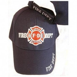 Baseball Caps Navy Blue Fd Fire Department Hat Dept Firemen Fdny Embroidered Baseball Ball Cap - CD113QGEI8H $11.57