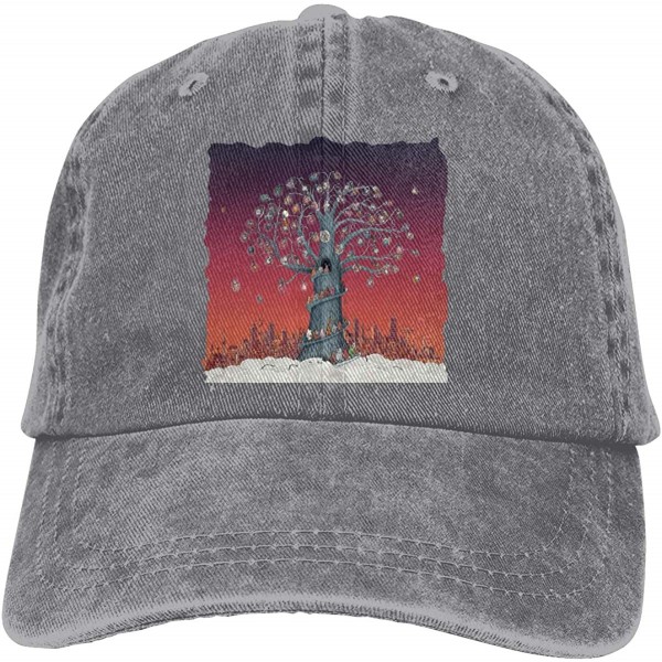 Baseball Caps Mens&Women's Unisex Dance Gavin Dance Artificial Selection Solid Washed Baseball Hat - Gray - CW194WZ9GLW $15.47