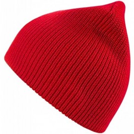 Skullies & Beanies Winter Beanie Hat Warm Knit Hats Acrylic Knit Cuff Beanie Cap for Women & Men - Red-1 - CZ18K7R34IC $17.09