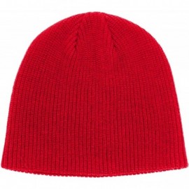 Skullies & Beanies Winter Beanie Hat Warm Knit Hats Acrylic Knit Cuff Beanie Cap for Women & Men - Red-1 - CZ18K7R34IC $8.89
