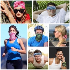 Balaclavas 2PCS Face Mask Bandanas-UV Protection Neck Gaiter Face Scarf Face Mask 12+ Ways To Wears - B - C218OAZQI9D $10.40