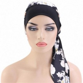 Skullies & Beanies Chemo Cancer Head Scarf Hat Cap Tie Dye Pre-Tied Hair Cover Headscarf Wrap Turban Headwear - CB196OLUG9Q $...