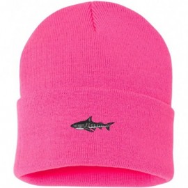 Skullies & Beanies Tiger Shark Custom Personalized Embroidery Embroidered Beanie - Hot Pink - C512NG6N6IJ $15.21
