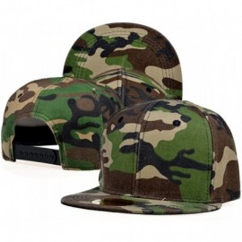 Baseball Caps Camo Camouflage Army Military Snapback Baseball Brim Cap FFH176GRN - Green - CQ11LKGKD9X $37.80