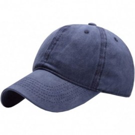 Baseball Caps Baseball Hat for Men - Cotton Cap Classic - Navy Blue - CB18EXAXTON $9.49
