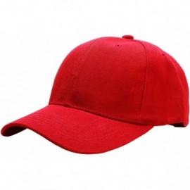 Baseball Caps 2pcs Baseball Cap for Men Women Adjustable Size Perfect for Outdoor Activities - Black/Red - CV195CTZ3UD $13.59