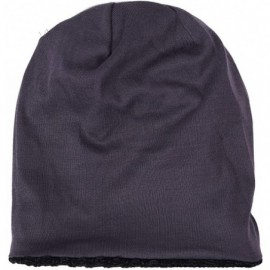 Skullies & Beanies Mens Slouchy Long Oversized Beanie Knit Cap for Summer Winter B08 - Charcoal With Black - CK12O2PIXID $10.36