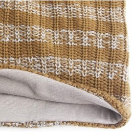 Skullies & Beanies Unisex Beanie Hat Slouchy Knit Cap Skullcap Stripe Baggy Style 1009 - Khaki - CL128MYZFST $8.86