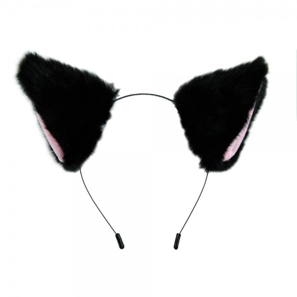 Cat Long Fur Ears Hair Clip Headwear Headband Cosplay Halloween Costume ...