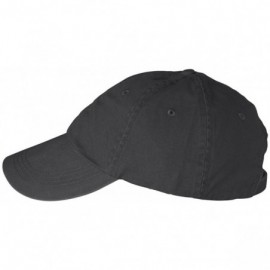 Baseball Caps Solid Low-Profile Pigment-Dyed Cap (145) - Black - CO1123PKOM1 $8.81