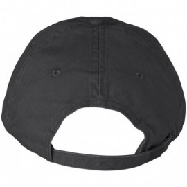 Baseball Caps Solid Low-Profile Pigment-Dyed Cap (145) - Black - CO1123PKOM1 $8.81