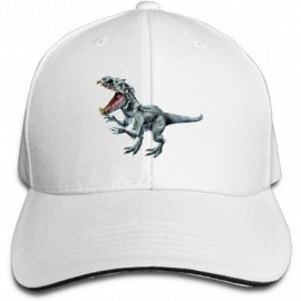 Baseball Caps Unisex Jurassic World Dinosaur Fashion Peaked Cap Baseball Cap for Travel/Sports - White - CE18E3I3ZUN $26.64