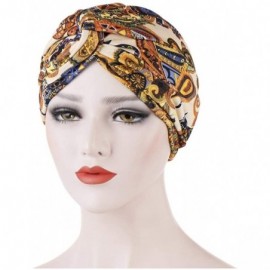 Skullies & Beanies Women's African Flower Pattern Shower Cap Boho Style Bath Hat Wide Band Sleep Headwear Bonnets for Women/G...