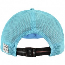 Baseball Caps Summer Quick Dry Mesh Baseball Cap Sports Cycling Running Fishing Golf Sun Hat - 2 Blue - CH12JROVEAZ $9.86