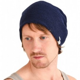 Skullies & Beanies Casualbox - Mesh Summer Beanie Light Cooling Breathing Hat Crochet Knit Fashion - Navy - CY17YX6GKRH $23.31
