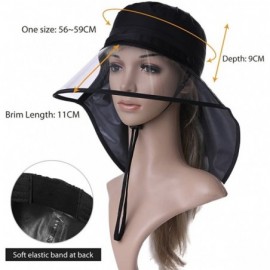 Rain Hats Women Waterproof Rain Hat Protection Chin Strap Trasparent Visible Visor - 99046_khaki Beige - CT18RR5GGWI $21.26