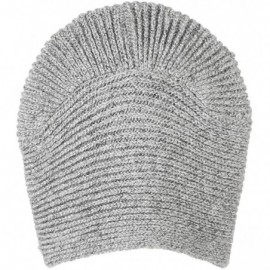 Skullies & Beanies Women's Cable Knit Turban Beanie Chemo Hat - Grey - CI18W4EOWZ4 $11.40