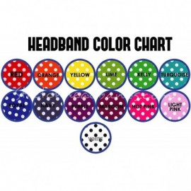 Headbands Personalized Monogrammed POLKA DOT Cotton Stretch Headband EMBROIDERED WITH YOUR CUSTOM NAME - CM123EPY7LH $8.52