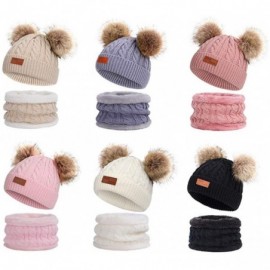 Skullies & Beanies Winter Toddler Crochet Toboggan Earflap - Child-2 Pink - CG19340Q4QE $10.61