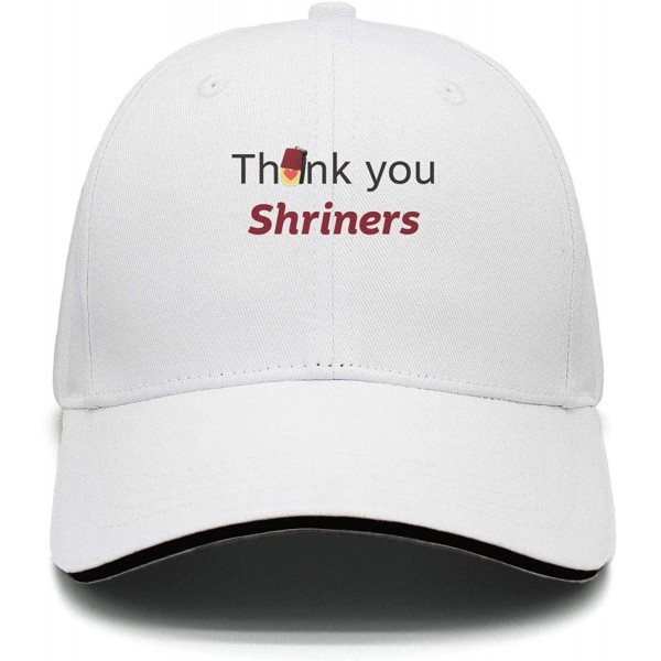 Baseball Caps Professional Mens Baseball caps Shriners Hospital for Children Logo Flat hat for Men Fit dad hat for Women - CS...