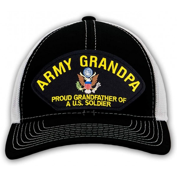 Baseball Caps Army Grandpa Grandfather Adjustable - CW18OWA69WQ $26.99