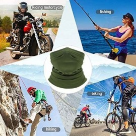 Balaclavas Summer Neck Gaiter Scarf- Cooling Cycling Mask- Breathable Fishing Mask Face Bandana - Army Green - CF198OLKIOA $8.84