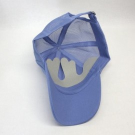 Baseball Caps Vintage Washed Cotton Soft Mesh Adjustable Baseball Cap - Light Blue - CI180ENQK9S $12.19