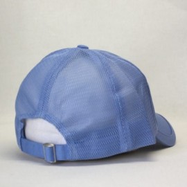 Baseball Caps Vintage Washed Cotton Soft Mesh Adjustable Baseball Cap - Light Blue - CI180ENQK9S $12.19