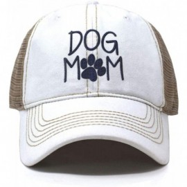 Baseball Caps Dog Mom Dad Hat Cotton Baseball Cap Polo Style Low Profile - Tc101 White - CH18U053OX0 $9.84