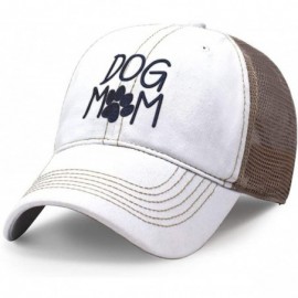 Baseball Caps Dog Mom Dad Hat Cotton Baseball Cap Polo Style Low Profile - Tc101 White - CH18U053OX0 $9.84