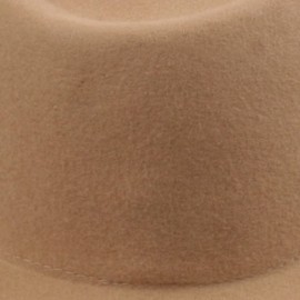 Fedoras Women's Gambler Felt Hat - Camel - C712O0WMW5E $44.49