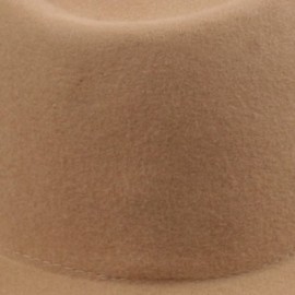 Fedoras Women's Gambler Felt Hat - Camel - C712O0WMW5E $44.49