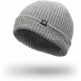 Skullies & Beanies Range Knit Beanie Hat Winter Solid Color Warm Knit Ski Skull Cap w/Optional Cuff - Charcoal - C418OWX6CU8 ...