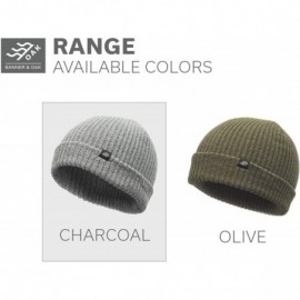 Skullies & Beanies Range Knit Beanie Hat Winter Solid Color Warm Knit Ski Skull Cap w/Optional Cuff - Charcoal - C418OWX6CU8 ...