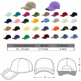 Baseball Caps Baseball Caps Dad Hats 100% Cotton Polo Style Plain Blank Adjustable Size - Yellow - CJ18HYXZAAZ $9.68
