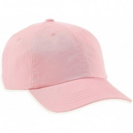 Baseball Caps Unstructured Baseball Cap-0670 - Pink - CM129XL90SB $20.10