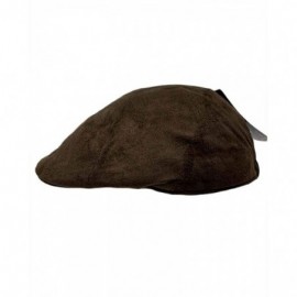 Newsboy Caps Women Men Unisex Suede Duckbill Ivy Hat Cap with Elastic Band at The Back - Brown - CE18Q08NUK2 $13.74