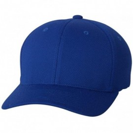 Baseball Caps Athletic Cool and Dry Pique Mesh Cap - Royal Blue - CO11OH9YJAX $9.73