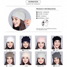 Skullies & Beanies Classic Winter Beanie for Women Solid Unique Knitted Hats Watch Cap Toboggan - Light Grey - CI18WZZLDD5 $9.72