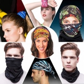 Balaclavas Unisex Multifunctional Seamless Bandana Face Mask Neck Gaiter Headwear Tube Mask Scarf - Skull 4 - C919846L4S0 $7.66