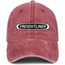 Baseball Caps Unisex Man Denim Baseball Hats Hipster Adjustable Mesh Dad-Freightliner-Trucks-Flat Cap - Red-11 - CD18T04H6S7 ...
