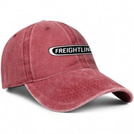 Baseball Caps Unisex Man Denim Baseball Hats Hipster Adjustable Mesh Dad-Freightliner-Trucks-Flat Cap - Red-11 - CD18T04H6S7 ...
