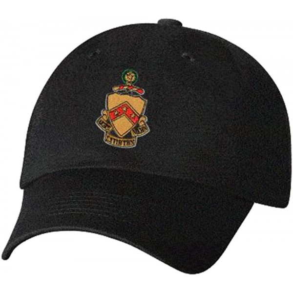 Skullies & Beanies Phi Kappa Tau Crest Hat - Black - CW12KTD59SH $45.56