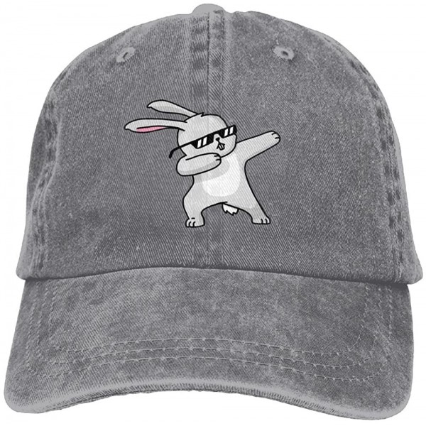 Baseball Caps Cowboy Hat Cap For Men Women Dabbing Easter Bunny - Ash - CT18CEO64XS $12.10