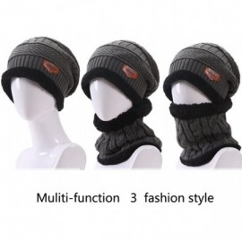 Skullies & Beanies Beanie Hat Scarf and Touchscreen Gloves Set for Men & Women Stretch Warm Fleece lining Cap(2Pcs / 3Pcs) - ...