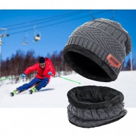 Skullies & Beanies Beanie Hat Scarf and Touchscreen Gloves Set for Men & Women Stretch Warm Fleece lining Cap(2Pcs / 3Pcs) - ...