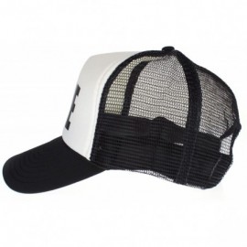 Baseball Caps Mens Nope Ironic Funny Slogan Hipster Snap Back Cap Cotton Mesh Trucker Hat Black/White - CM11S68B5A3 $10.33