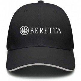 Baseball Caps Dad Beretta-Logo- Strapback Hat Best mesh Cap - Black-41 - CD18RH8Z5I7 $17.89