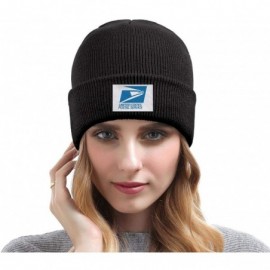 Skullies & Beanies Adult Stretchy Solid Color Knit Beanies Hats USPS-United-States-Postal-Service-Logo-Headwear for Mens Wome...